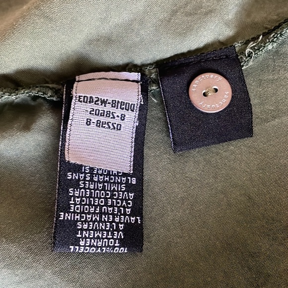 - Sanctuary Military Style Open
Abdomen Shirt Dress Size:XS - Picture 12 of 17